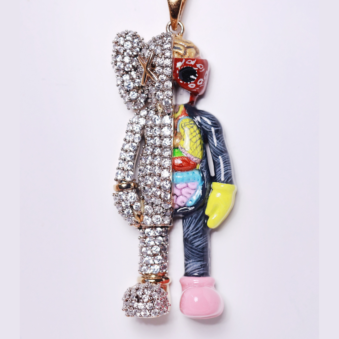 Iced Enamel Kaws Pendant